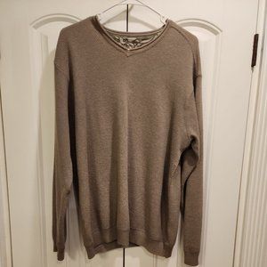 Tommy Bahama Sweater Mens Cotton Wool  Long Sleeve Pullover Cotton V-Neck  Sz M